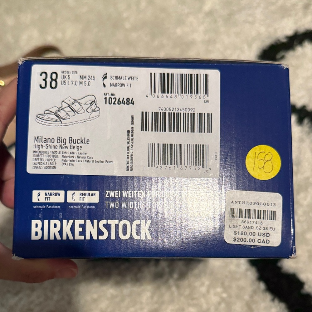 Birkenstock Sandals Milano Gold big buckle 38 - color new beige - Picture 7 of 7